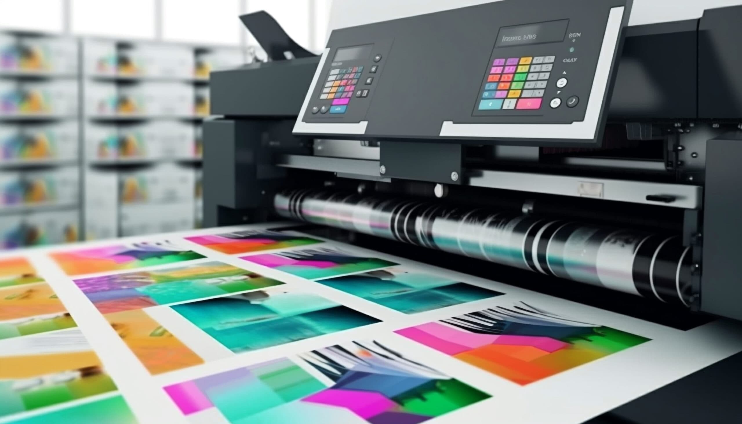 Printing press background