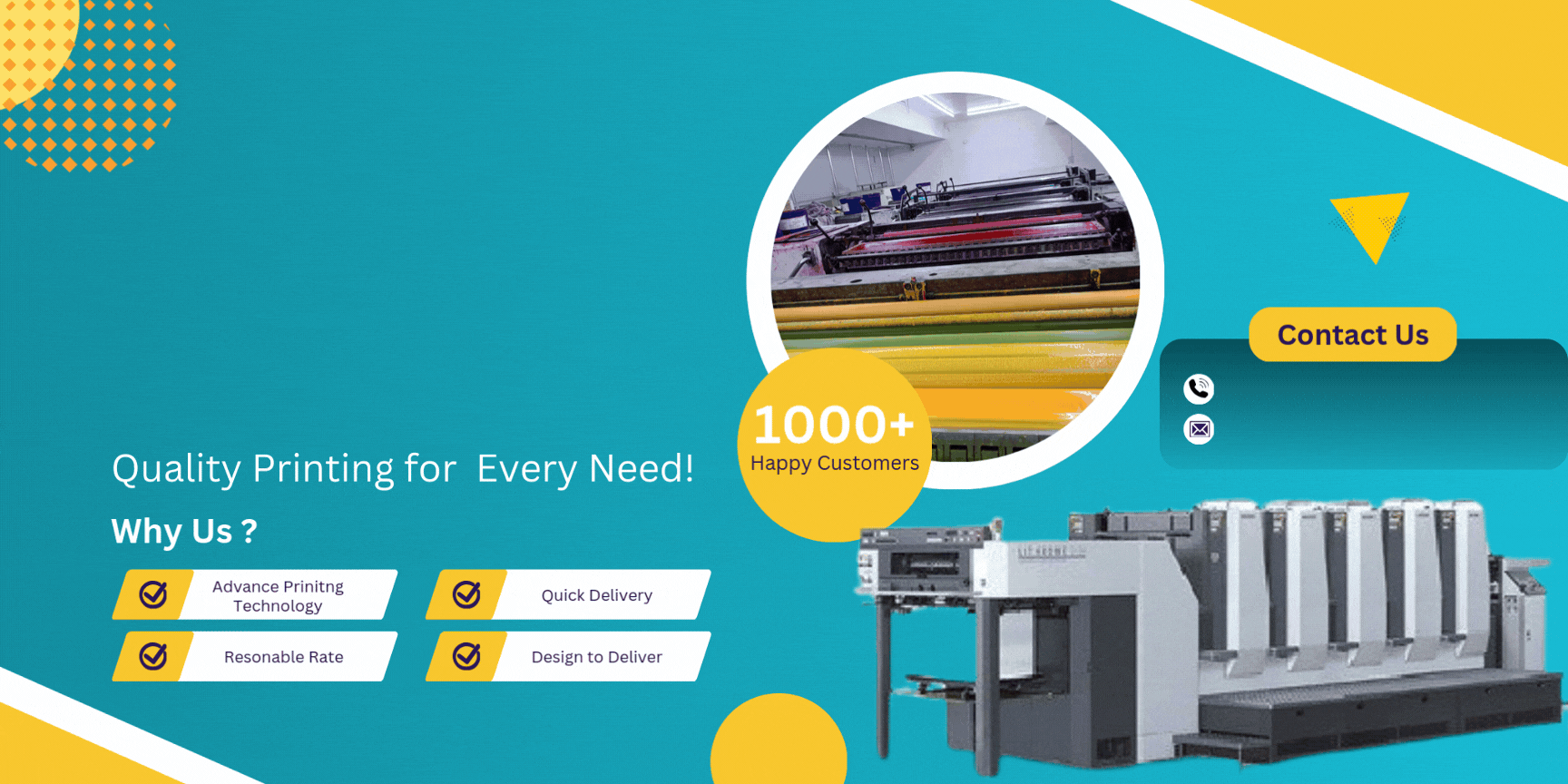 Raj Printers Banner